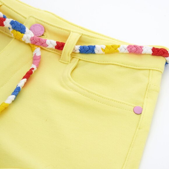 💥 SUMMER SALE - TASSEL BELT YELLOW BEACH SHORTS FOR GIRLS - Picture 3 of 6